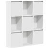 vidaXL Libreria Bianca 89x24x101,5 cm in Legno Multistrato, Armadio di stoccaggio, libreria Rack, scaffale di stoccaggio, libreria scaffale