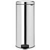 Brabantia Pedal Bin Newicon Pattumiera a Pedale, Secchio Interno in Plastica, Inox Lucido, 30 lt