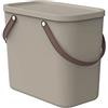 Rotho Albula - Scatola portaoggetti 25 l con coperchio, in plastica (PP riciclato), 25 l (40,0 x 23,5 x 34,0 cm)