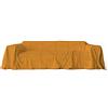 HOME ZEN HOUSEHOLD LINEN telo gran foulard copriletto copritutto copridivano art sunny in tessuto di poliestere e cotone antistrappo con fantasie tinta unita melange misura 240x270 cm tinta unita giallo