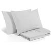 PARAMAISON Copripiumino Matrimoniale 250x220 cm in Microfibra Bicolore, Set con 2 Federe 80x50 cm, Morbido e Ipoallergenico | Bianco/Bianco