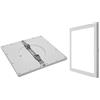 Vivida International EMY, Pannello incasso quadro led, 24W, 4000K, regolabile, finitura bianca, dimmerabile-290x290mm, H 13mm-foro da 60 a 260mm