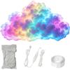 Generic Luce a LED Thundercloud alimentata tramite USB fai da te, luci 3D a forma di nuvola con sincronizzazione musicale ed effetti multicolore, decorazione da soffitto o parete, per camera da letto, giochi