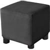 uyeoco Velluto Copri Pouf Quadrato Elasticizzato Copri Poggiapiedi Quadrato Pieghevole Copertura Dell'Ottomano con Fondo Elastico Sofa Protettore per Soggiorno (Color : #20, Size : 60x60 cm)
