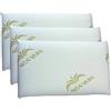 cuscini fiber - 3 Cuscino Memory Foam 11cm, Cuscini Letto Matrimoniale Ortopedici con Fodera in Aloe Vera Sicura per la Pelle, Guanciale Letto Made in Italy, Cuscino Antiacaro Anallergico