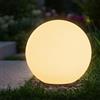 Spetebo Lampada a sfera solare a LED con picchetto - 30 cm - Illuminazione decorativa da giardino con effetto vetro smerigliato - Lampada solare da giardino per terrazze, balconi, esterni