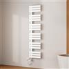 EMKE Scaldasalviette Elettrico 160x40 cm Bianco, Porta-Asciugamani Riscaldante con Termostato WiFi, 800W, Termoarredo Elettrico per Bagno