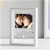 witfox Targa Spotify Personalizzata - Cornice Musicale in PlexiglassIdea Nome Canzone Artista e Foto - Compleanno Fidanzati Matrimonio Anniversario Festa Mamma Papà Natale-12.7 * 17.8 * 0.3
