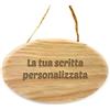 Incidiamo i tuoi sogni Targhetta in Legno Fuoriporta 20 CM Personalizzabile con Corda in Canapa da Appendere per Porta Targa Personalizzata con Frase Scritta Cognome Nome Casa Natale Feste