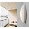 TOT ELECTRIC Plafoniera Applique Tondo Bianco per esterno impermeabile IP66 in resina anticorrosione per balcone terrazzo