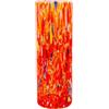 MurArt Vaso in Vetro di Murano da 1000ml Rosso Collezione Tower in Vetro Soffiato a Mano in Lavorazione Artigianale Made in Italy
