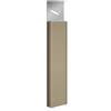 CASSETTE POSTALI ALUBOX ALUBOX Posacenere Da Esterno a MURO 83X12X5 Cm Portacenere Da Esterno Made In Italy In Acciaio Inox E Alluminio Ideale Per Esercizi Commerciali (SABBIA - A MURO)