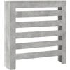 vidaXL Copertura Termosifone Grigio Cemento 78x20x82 Legno Multistrato