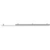 Top Light Rosone Rettangolare Metallo Cromo 4 Fori 80X4Cm