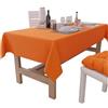 PETTI Artigiani Italiani - Tovaglia da Tavola Rettangolare, Tovaglia Elegante, Tovaglia Tinta Unita in Cotone, Copritavolo Cucina, Tovaglia Arancione X24 Posti (140x450 cm), 100% Made in Italy
