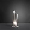 LINEA ZERO Lampada da tavolo in Polilux VELA Argento diametro 19 x h50 cm