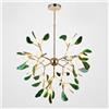 FLYFO Pietra D'agata Lampadario Moderno LED Ragazza Camera da Letto Lampada a Sospensione Altezza Regolabile Art Deco Plafoniere Sala da Pranzo Soggiorno Luce Sospesa,B,16 Heads