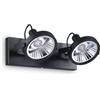 Ideal Lux GLIM PL2 NERO plafoniera Ideal Lux