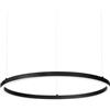 Ideal Lux ORACLE Plafoniera a sospensione LED integrata sottile non dimmerabile rotonda da 70 cm nera, 4000K