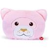 Trudi Cuscino Gattino rosa cuscini di peluche da arredo decorativi animali, regalo di compleanno | 30x38x9cm taglia M | Pillows | modello 28094