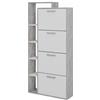Vicco Scarpiera Orlando, Bianco/cemento, 80 x 166.1 cm