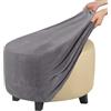 ZEaink Copri Pouf Rotondo Elasticizzato Fodera per Ottomana Copertura Dell'Ottomano Jacquard Copri Poggiapiedi Ottomano Pouf Rotondo Copertura per Poggiapiedi (Color : #2, Size : 60x60x40cm)