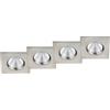 meineWunschleuchte ANGOLARE iger Faretto da incasso a LED Set Regolazione Continua Dimmerabile (oltre casa installazione) nichel opaco 5,5 Watt - Flessibile moderna soffitto illuminazione lampade, Trio