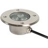 WZYJLyds 3W Faretti Incasso Pavimento Esterno IP68 Impermeabile Ultra Sottile Segnapasso da Incasso 304Corpo Lampada in Acciaio Inossidabile Ideale per Esterni, Giardini, Terrazzi(Warm White,24V)
