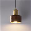 Jadssox Lampada a Sospensione in Noce Lampada a Sospensione Isola da Cucina Apparecchio di Illuminazione a Sospensione in Rame Mini Lampadario a Soffitto, Lampade a Sospensione Moderne per Sala da Pranzo Came