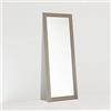 ARHome Specchiera da Parete, 160 x 60, Frassino Crema, Specchio da Terra, Made in Italy