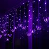 EONANT Catena luminosa a forma di farfalla, 8 modalità, 96 LED, 11,5 m, luce lampeggiante, funzionamento a batteria, con telecomando, per camera da letto, patio, Natale, matrimonio, festa (viola)