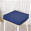 Treer-shop Cuscino per Sedia in Memory Foam, Treers -Cuscini Sedie Quadrati ? Supporto e Stabilità Perfetti Rivestimento Lavabile per Sedia da Ufficio e Sedia a rotelle (Indaco,50x50x5cm)