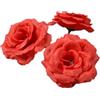 Anevous 40 pezzi Fiori Artificiali, Fiori Artificiali con Teste di Rosa, Fiori Artificiali per Decorazioni di Matrimonio, Festa, Festa della Mamma, Decorazioni per la Casa, Rosso