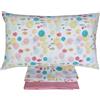 Bassetti Completo Letto Matrimoniale 100% Cotone - Set Lenzuola (1 Lenzuolo Sopra 240x280; 1 Lenzuolo Sotto Con Angoli 175x200; 4 Federe 50x80 cm) VARIANTE: Bubble R1
