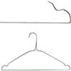 Mevo Grucce in Metallo 40 Cm per Camicie Giacche Vestiti T-Shirt salvaspazio con Intagli per Lavanderia 100 Pezzi