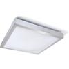 KOLORENO pannello da superficie 2xE27 Vital - lampada da parete quadrata Pannello LED da superficie - lampada da negozio - pannello LED da superficie - argento - 37,2x37,2x8,4 cm