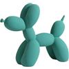 YOYUMI Scultura Cane Palloncino Statue Ornamenti Decorativi in Resina Adatto per decorare soggiorni camere da letto e uffici Verde Scuro 8.7Inch