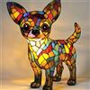 JHNGYJY Lampada Chihuahua - Lampada Notturna Cane Resina retrò, Lampada da Comodino LED Serie Animali 3D per Camera da Letto, Cameretta o Soggiorno, Decorazione & Regali Natale Compleanno, B