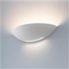 Kovalmax® Applique Gesso Verniciabile E11 Coppa Mezza Luna R7s Doppia Luce