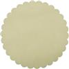 PuntoCasaStore 100 PZ Velo VELI di Fata Tulle Organza VELETTI BOMBONIERE DIAM.24 CM Tondo Smerlato Fai da Te Confetti Panna Avorio
