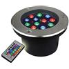 WZYJLyds Luci da Paesaggio Esterni Cambio Colore RGB 16 Colori, IP68 Impermeabile, Luci Giardino Sotterranee A LED con Telecomando, for Vialetti, Terrazze, Piscine, Cortili(110-220V,18W)