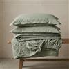 AANTHROPOLOGY By Rhea The Tangerine Store Pure Linen Luxe Set di Lenzuola - Lenzuola in 100% Lino Naturale, Traspiranti, Ipoallergeniche, Prelavate per la Morbidezza - Verde Salvia, Singolo