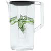 Wessper Caraffa Per Acqua 3 Litri Con Inserto Per Ghiaccio Refrigerante | Caraffa Per Acqua Trasparente Al 100% Senza BPA Con Coperchio | Caraffa Per Tè Freddo Limonata, Acqua Per Tutta La Famiglia