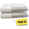MAXIME MAISON - Coppia Cuscini Cervicale per Dormire, Cuscino Memory Foam Cervicale Ortopedico con Tecnologia a Doppia Onda Made in Italy, Cuscino Ergonomico Letto (2, Fodera Aloe)