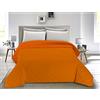 BANZAII TEXTILE INNOVATOR ONLINE Banzaii Trapuntino Singolo 170x260 cm Primaverile Estivo, Copriletto Singolo Double Face, Trapunta Estiva Leggera Made in Italy - Arancio Chiaro/Arancio Scuro