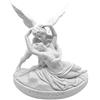 GINGERSHOPONLINE Busto Statua Design: Amore e Psiche (bianca) - Riproduzione busto, scultura in marmo e resina - circa 13 cm, 350 gr. - Prodotto Made in Italy - Idea Regalo Casa