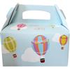 chance srl 12 x Box scatoline Bellissime scatole porta dolci, gadget, confetti, caramelle cotillon o dolcetti regalini fine festa per bambini fai da te (mongolfiera multicolor)