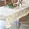 Manifattura Tessile Tovaglia Antimacchia Cotone Resinato Liquidproof per Uso Interno ed Esterno - Foliage Beige, Rettangolare x14 320