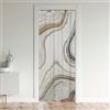 Loussiesd Tenda per porta in marmo beige per porta privacy 132 x 203 cm retrò acquerello opere d'arte design armadio copertura della porta tenda astratta texture marmo divisorio tenda copertura beige finestra