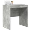 vidaXL Scrivania Grigio Cemento 70 x 50 x 76 cm, Scrivania compatta, Stile Moderno, Spazio ergonomico, Tavolo per Scrivere, Mobile Resistente per stanze Piccole